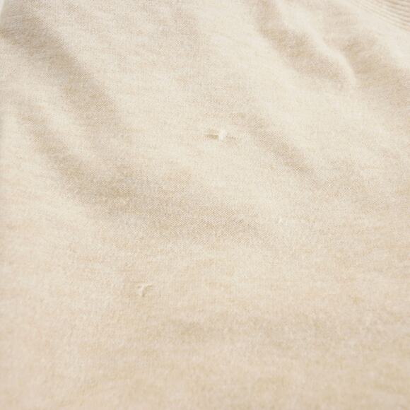 Anthropologie Daily Practice Full Zip Ribbed Mix Beige Oat Split Hem Sweater L - Picture 11 of 12